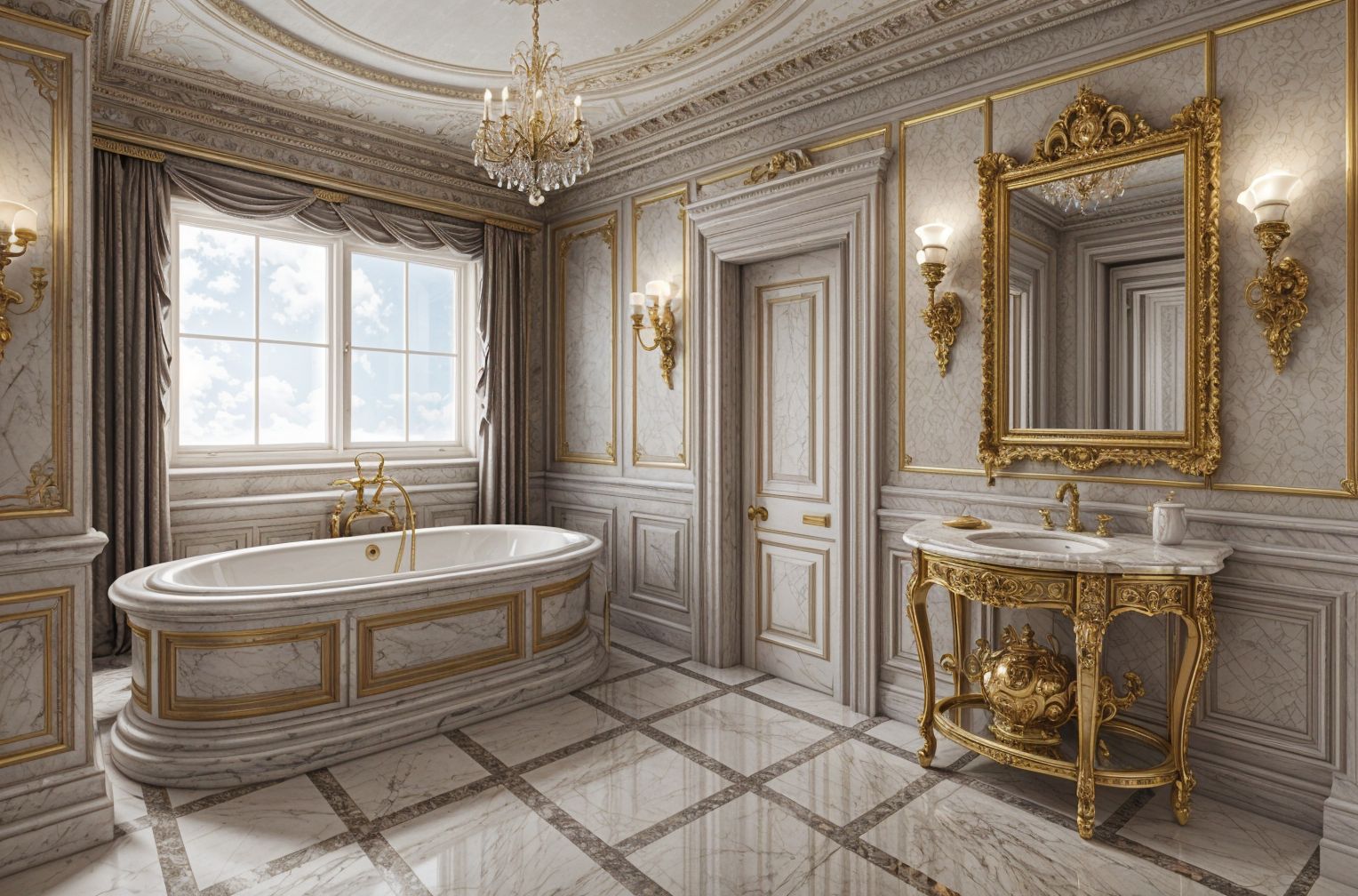 Neoclassic style Bathroom