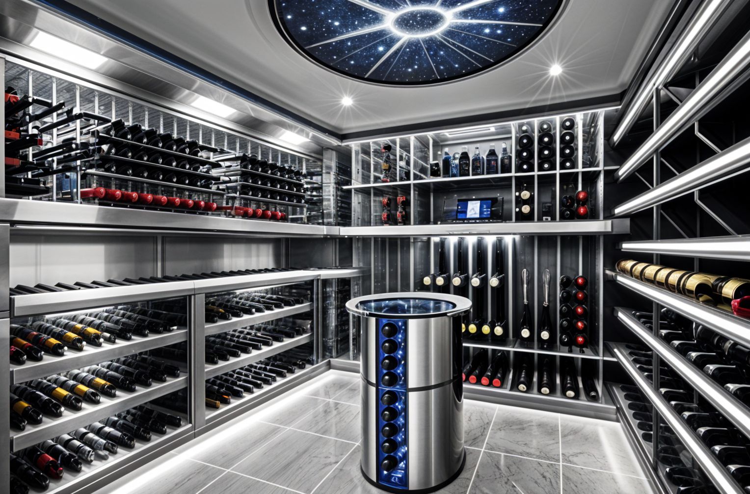 Futuristic Wine Cellar
