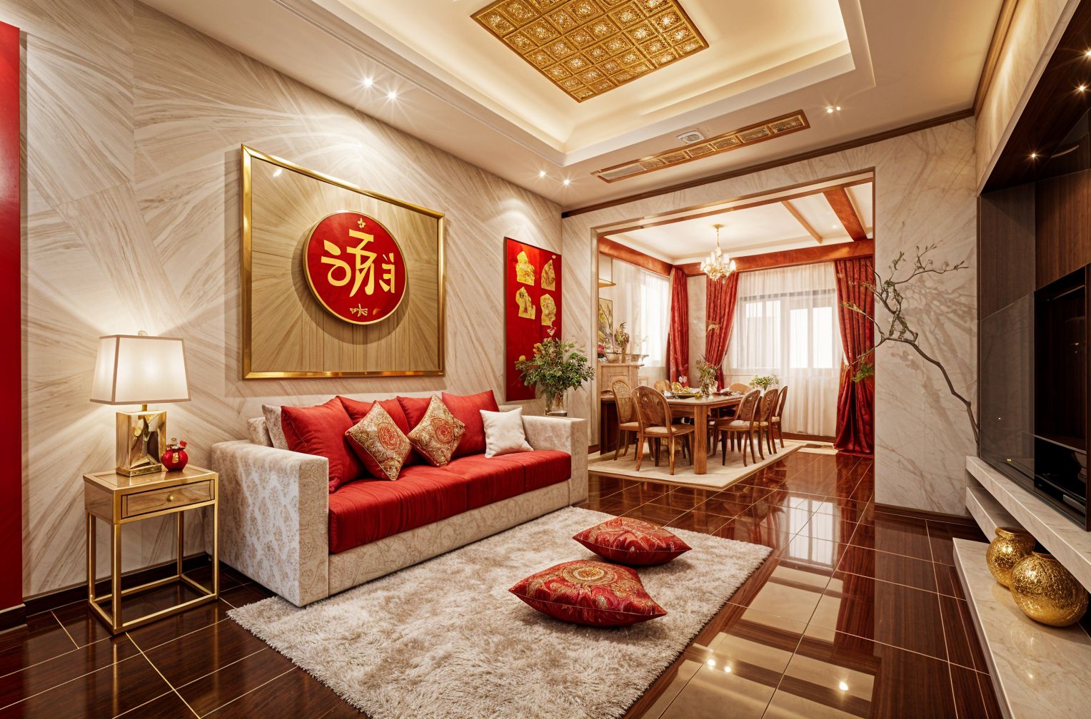 Chinese New Year Living Room