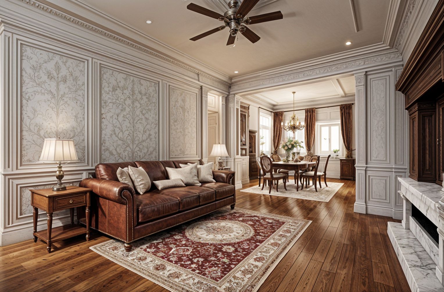 Colonial style Living Room