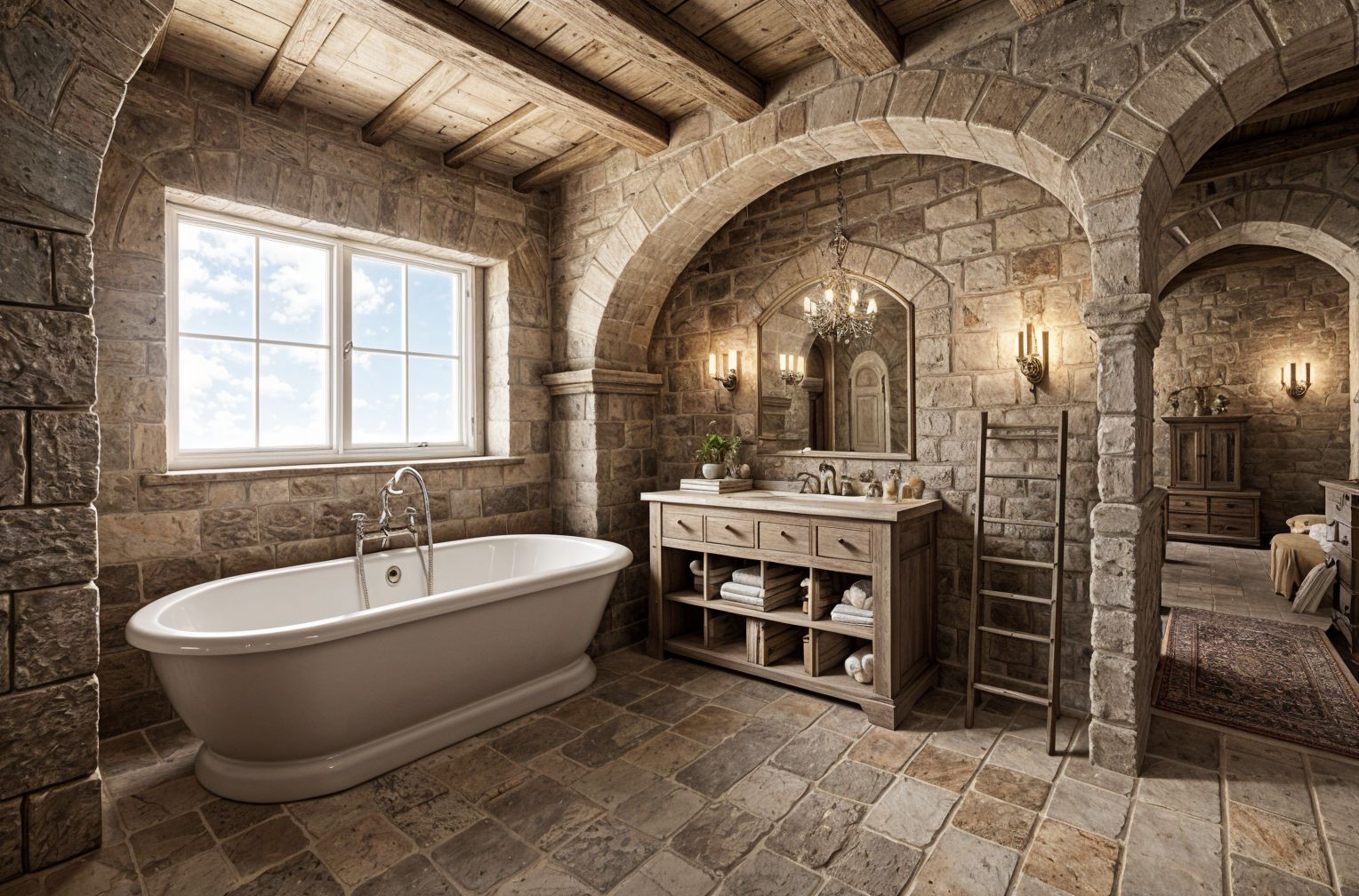 Tuscan style Bathroom