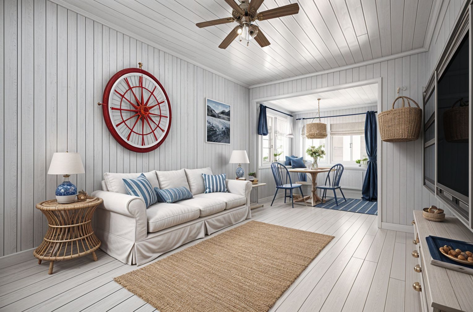 Nautical style Living Room