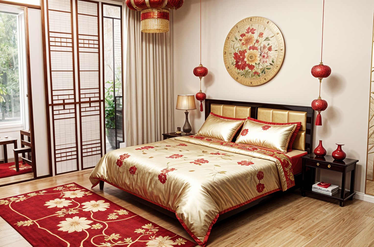 Chinese New Year style Bedroom