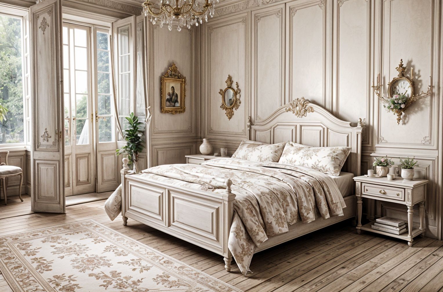 French Country style Bedroom