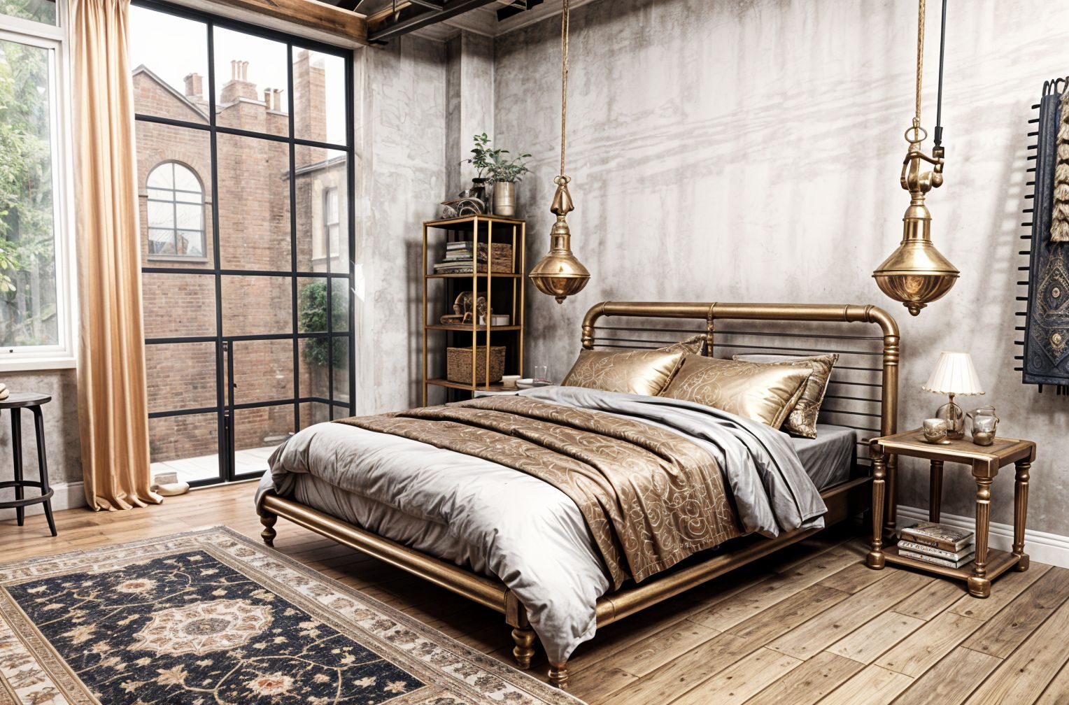 Steampunk style Bedroom