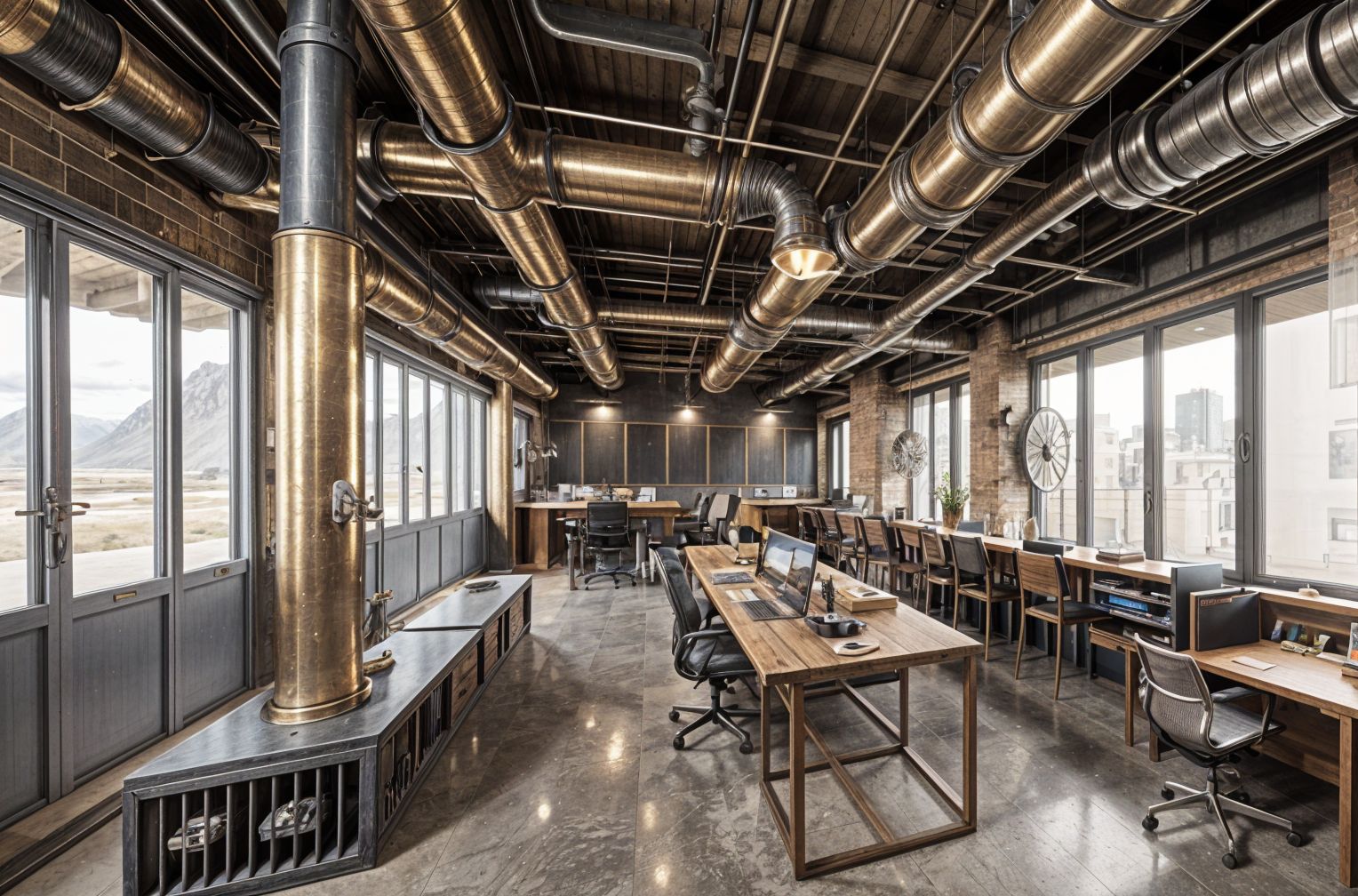Steampunk Coworking Space