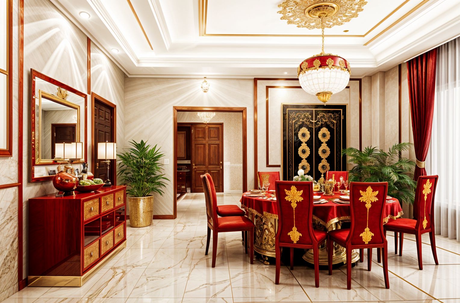 Chinese New Year Dining Room