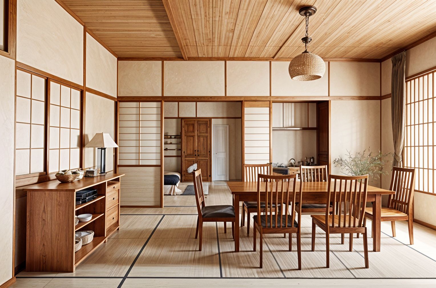 Japanese Design Dining Room
