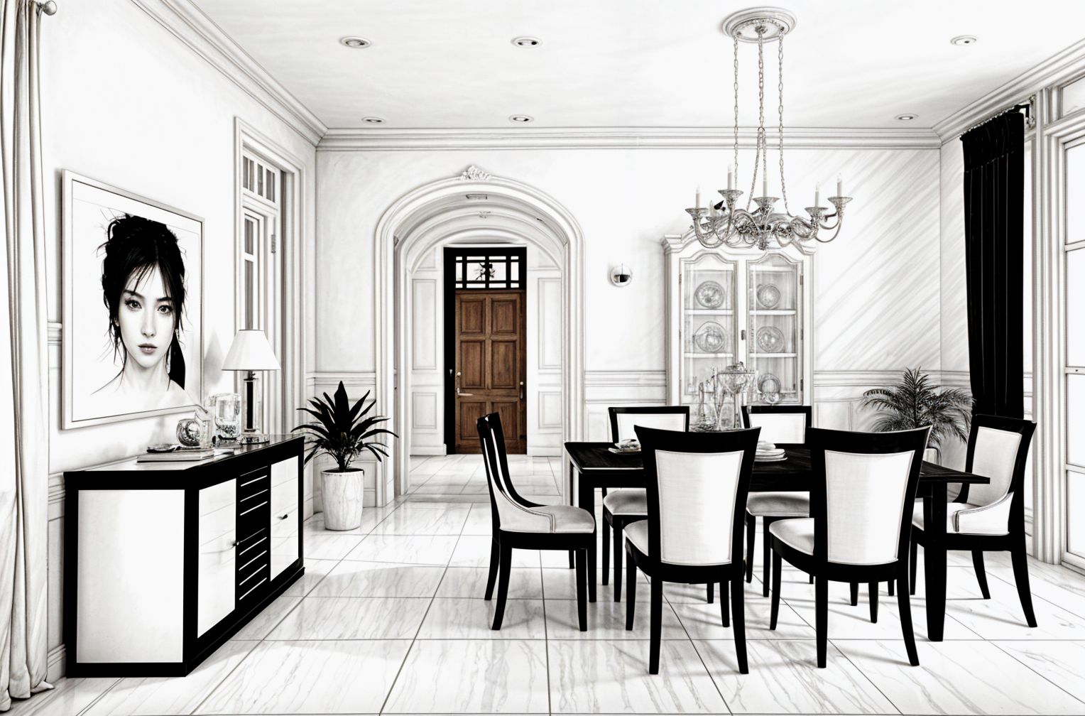 Sketch Dining Room