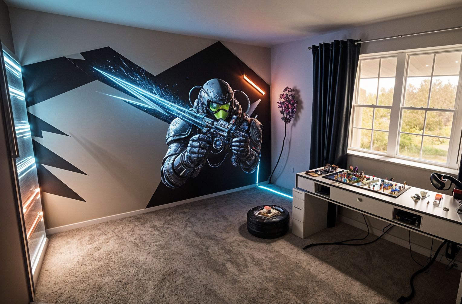 Art style Gamer Room