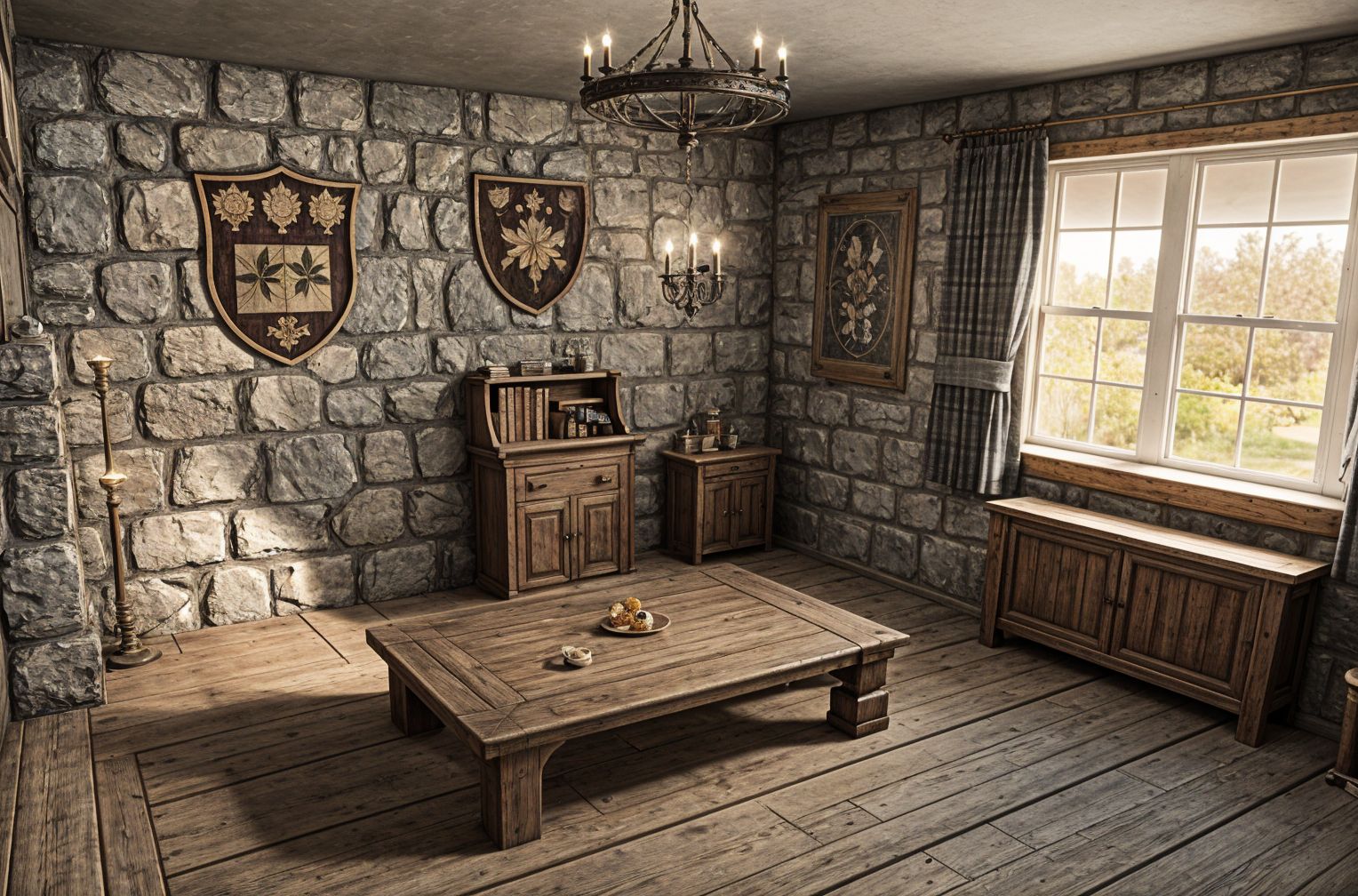 Medieval Gamer Room