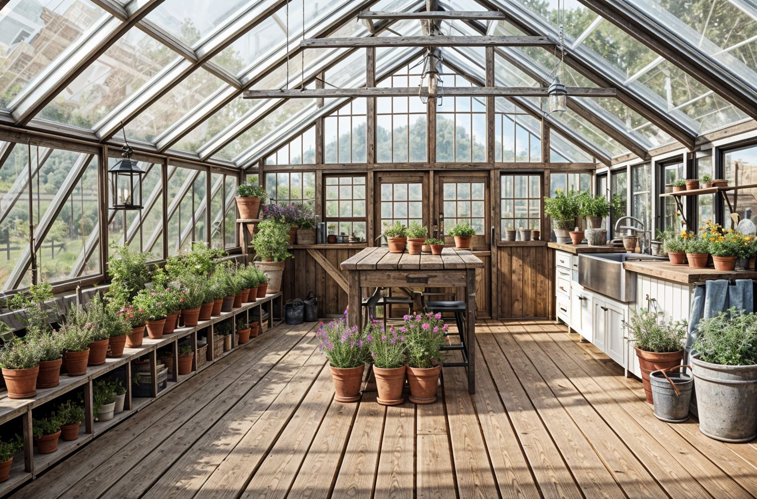Farmhouse Greenhouse