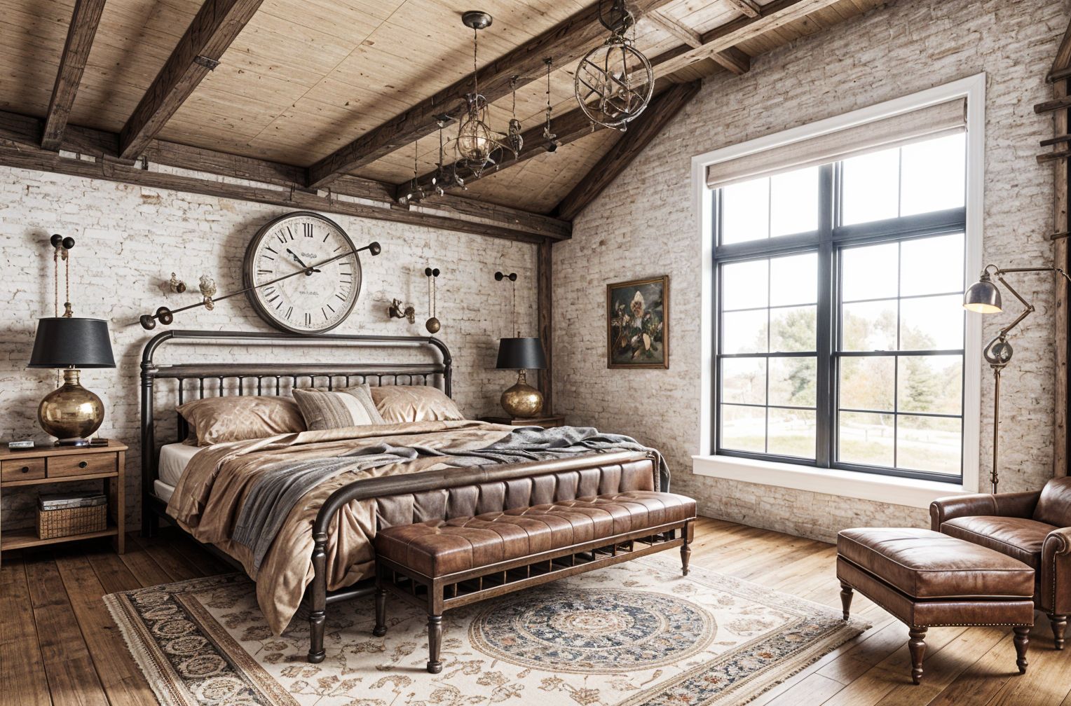 Steampunk Guest Room