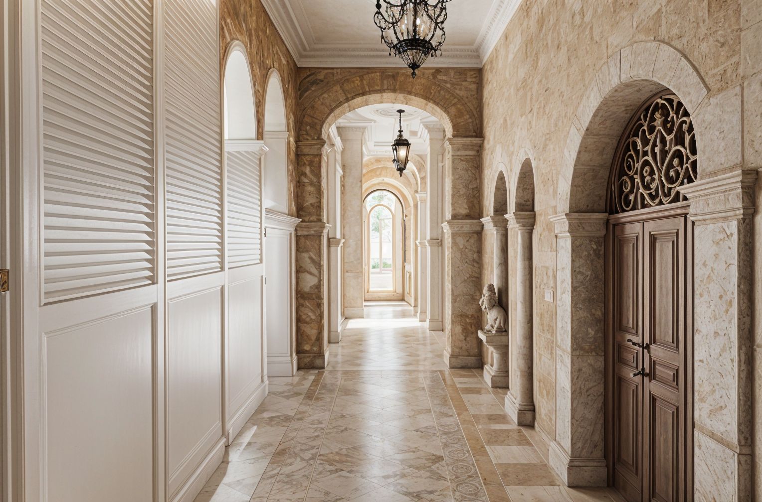 Mediterranean Hallway