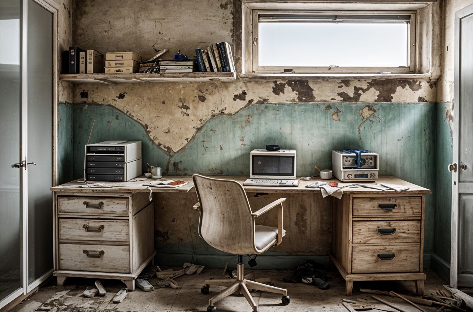 Abandoned Home Office