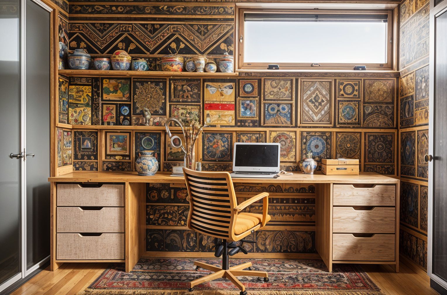 Tribal style Home Office