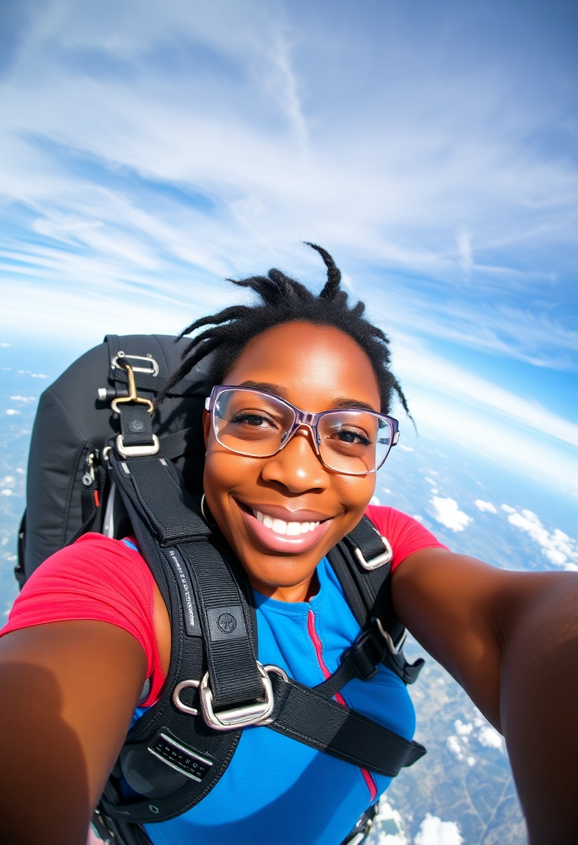 Make a Skydive Selfie Using AI - Pincel