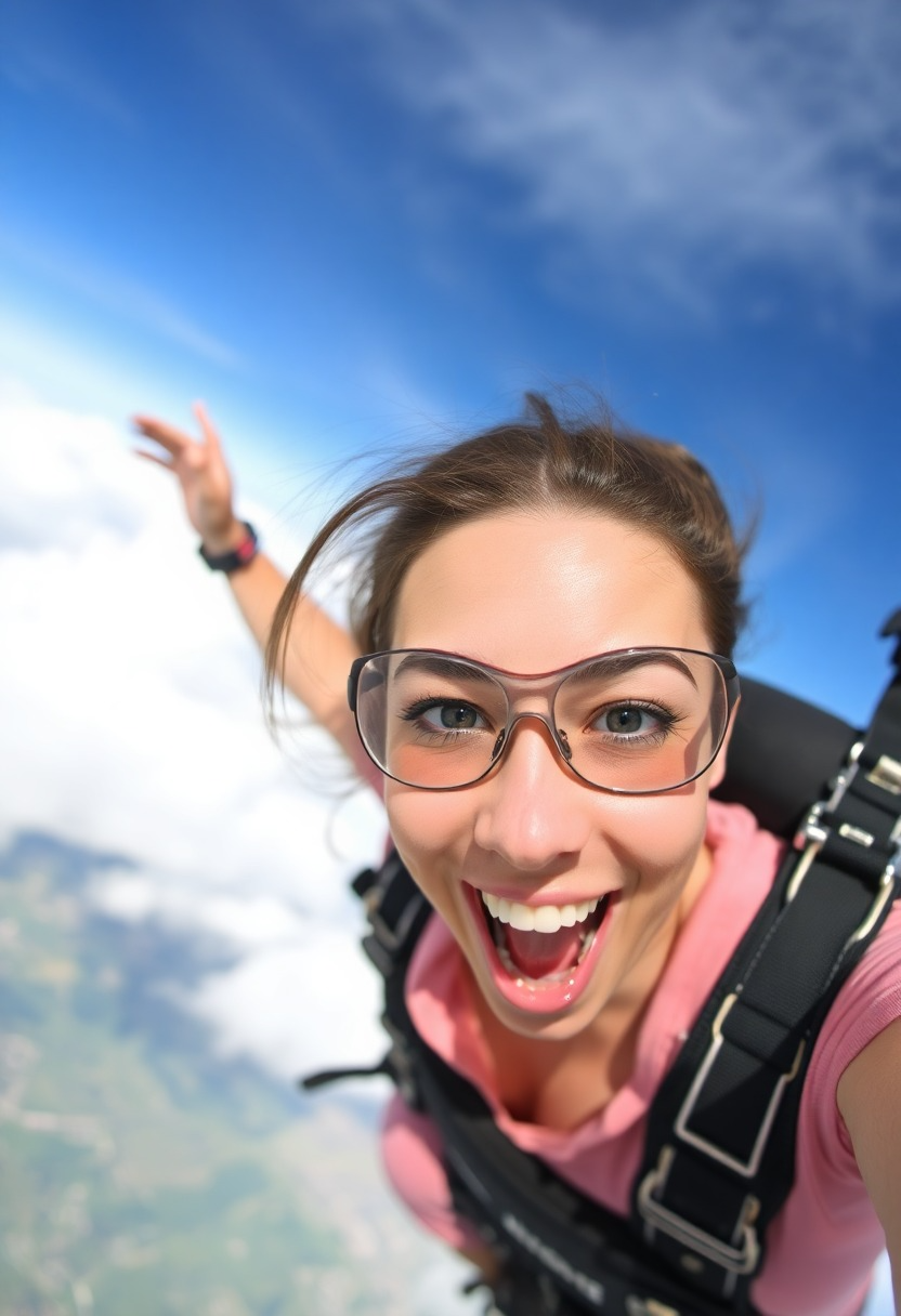 Make a Skydive Selfie Using AI - Pincel