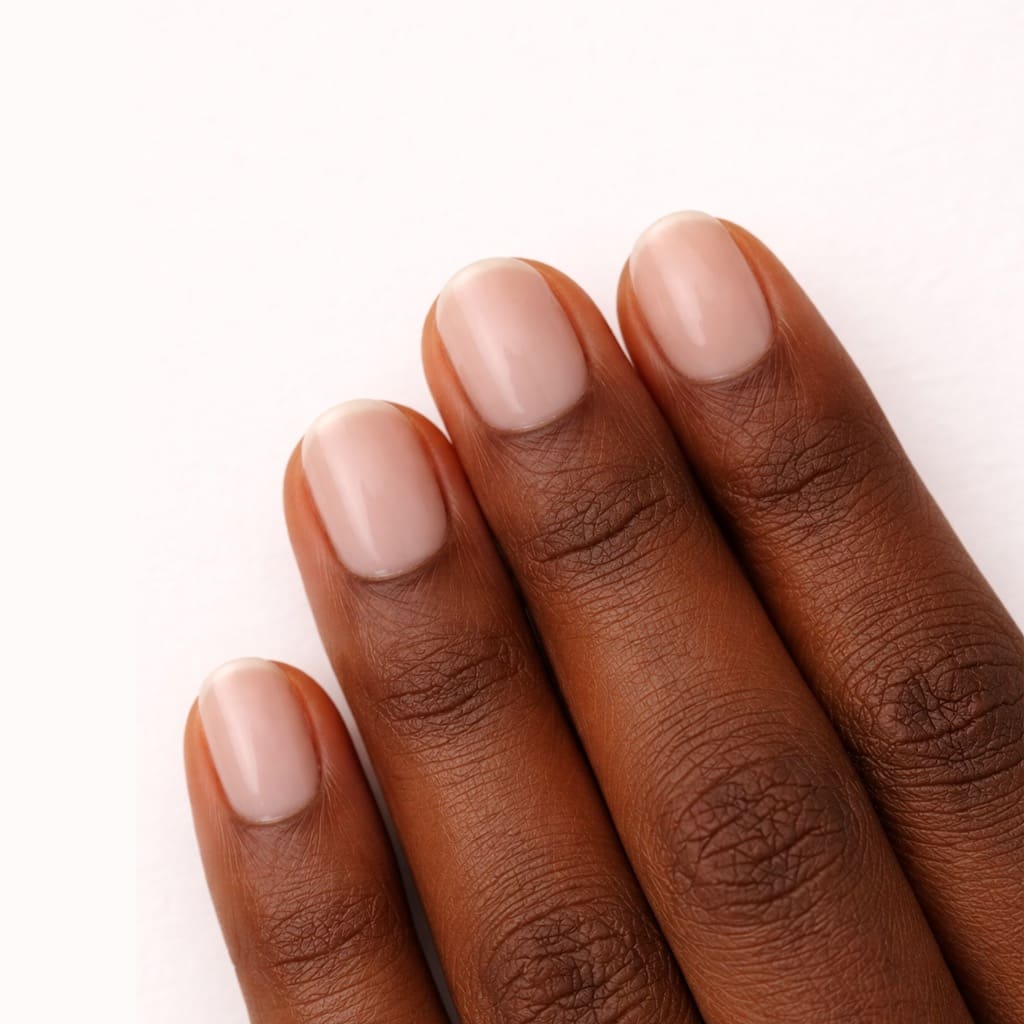Neutral pink on brown skin