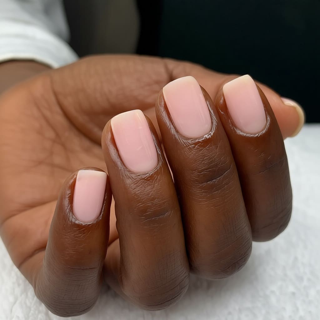 Natural nails dark skin